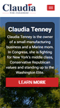 Mobile Screenshot of claudiaforcongress.com